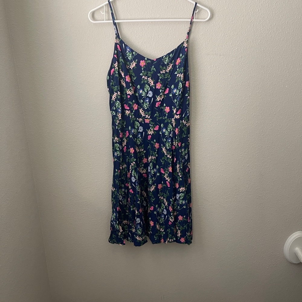 Old Navy Floral Mini Dress - Navy and Pink